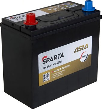 Автомобильный аккумулятор Sparta Asia L+ рус (50 А·ч)