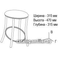 Табурет ВВР Сфера (шоколад крокодил)