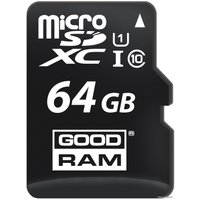 Карта памяти GOODRAM M1AA microSDXC M1AA-0640R12 64GB (с адаптером)