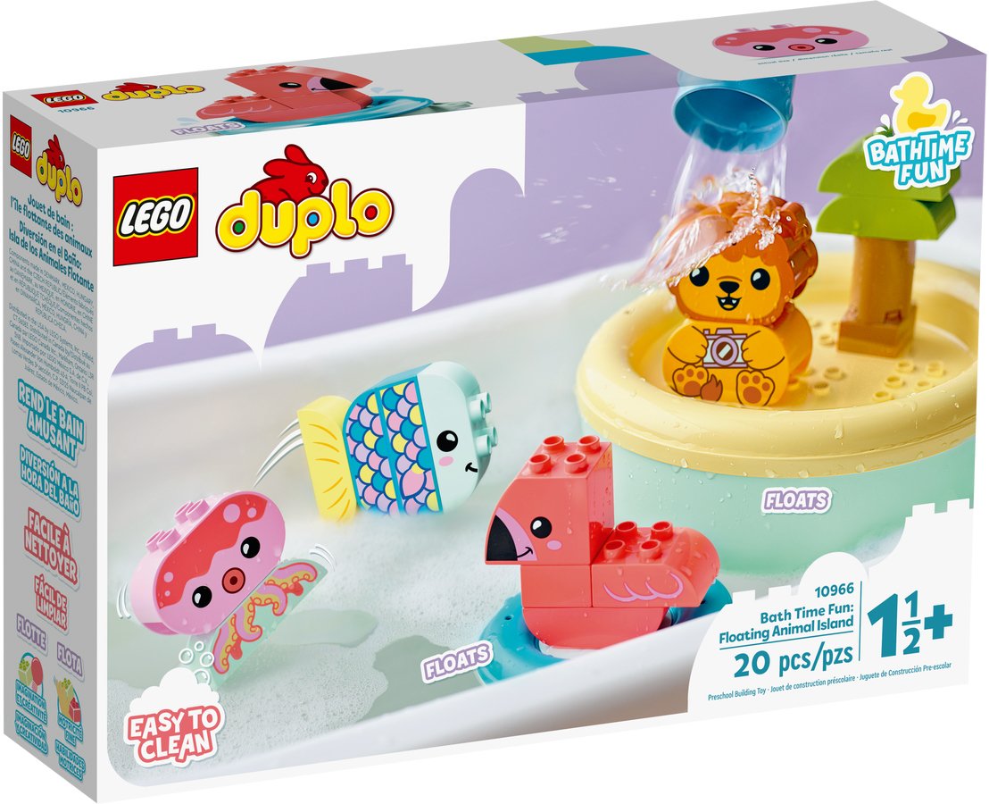 

Конструктор LEGO Duplo 10966 Приключения в ванной: плавучий остров для зверей