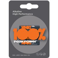 Батарейка PeakPower Alkaline LR03/PP24A-2U4 4BP