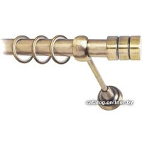 Карниз для штор Lm Decor Цилиндр (антик, гладкая, 1.8м 16мм, 1 ряд)