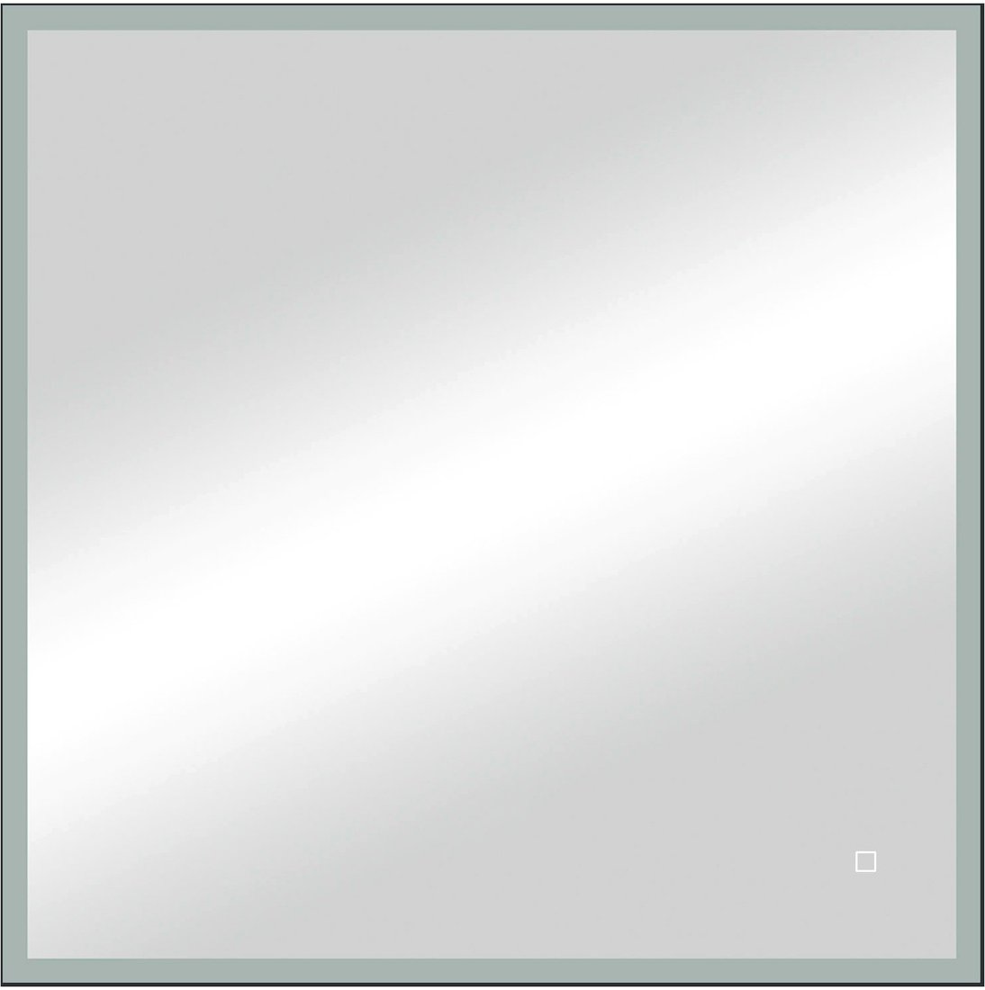 

Континент Зеркало Solid Black Led 80x80 (реверсивное крепление)