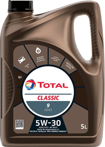 

Моторное масло Total Classic 9 C2-C3 5W-30 5л