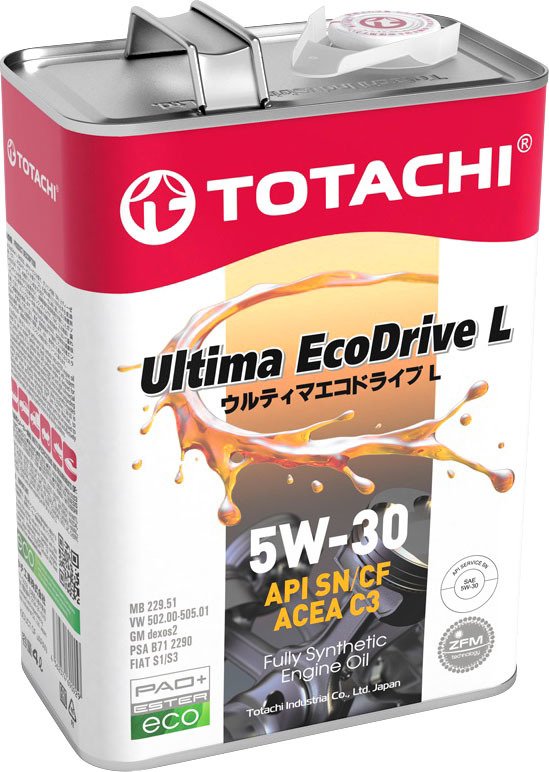 

Моторное масло Totachi Ultima EcoDrive L Fully Synthetic 5W-30 4л