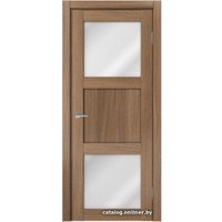 Межкомнатная дверь MDF-Techno Dominika 805 40x200 (орех золотой, стекло лакобель белый)