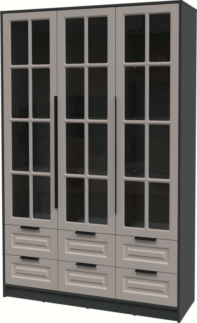 

Шкаф-витрина Интерлиния Концепт КТ-ШВ3 Деко (антрацит/луна)