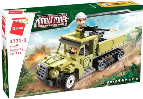 

Конструктор Qman CombatZones 1731-3 Бронированный грузовик