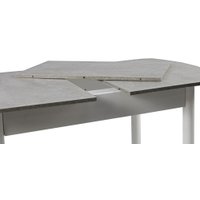 Кухонный стол ВВР ЛДСП Раздвижной (камень светлый/прямое белый)