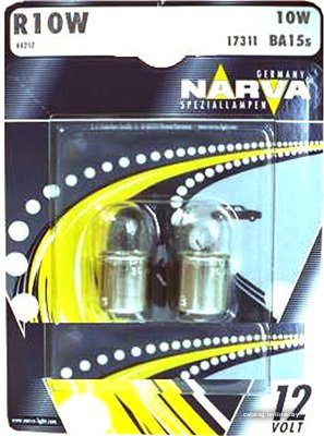 Галогенная лампа Narva R10W 2шт [17311B2]