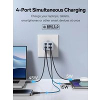 Сетевое зарядное Baseus GaN6 Pro Fast Charger 2C+2U 65W P10162701313-00 (голубой)