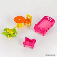 Аксессуары для кукольного домика Лесная мастерская Набор мебели Детская 4663054