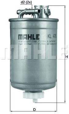 

Топливный фильтр Mahle Knecht KL476D
