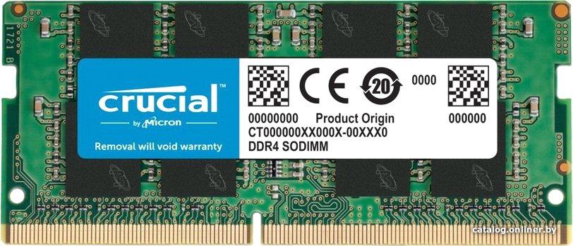 Оперативная память Crucial 16ГБ DDR4 SODIMM 3200 МГц CT16G4SFS832A