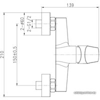 Смеситель Cersanit Flavis 63036