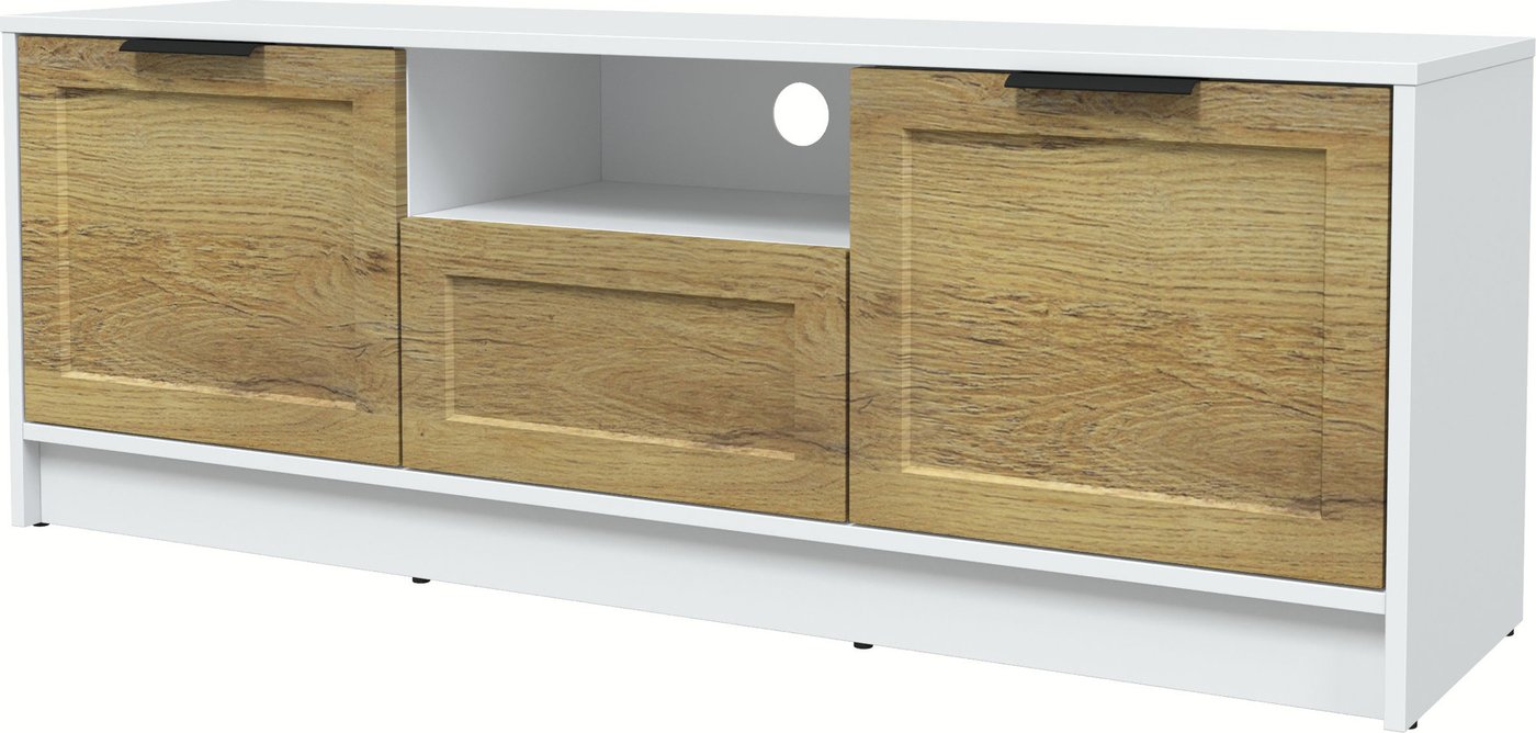 

Тумба Интерлиния ТВ Концепт Тренд КТ-ТВ3-50 (белый платинум/дуб вотан)