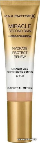 Тональный крем Max Factor Miracle Second Skin Hybrid Foundation SPF20 (тон 07) 30 мл