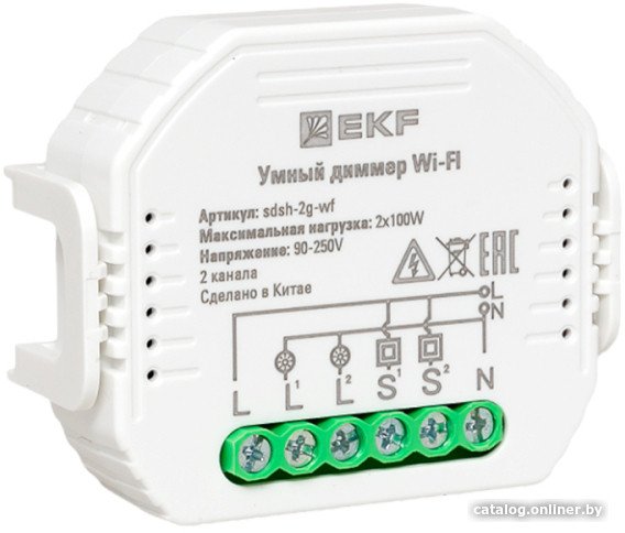 Реле EKF Wi-Fi Connect 2 канала SDSH-2G-WF