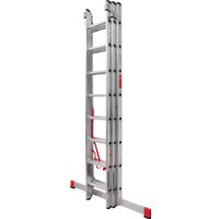 Лестница-стремянка Новая высота NV 323 трёхсекционная профессиональная 3x8 ступеней