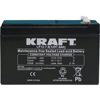 Аккумулятор для ИБП KRAFT LP12-7 (12V/7Ah)