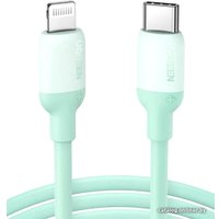 Кабель Ugreen US387 20308 USB Type-C - Lightning (1 м, зеленый)