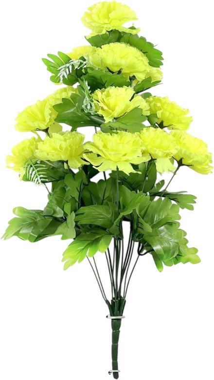 

Искусственный букет KlrBy Гвоздики БС005 (лимонный)