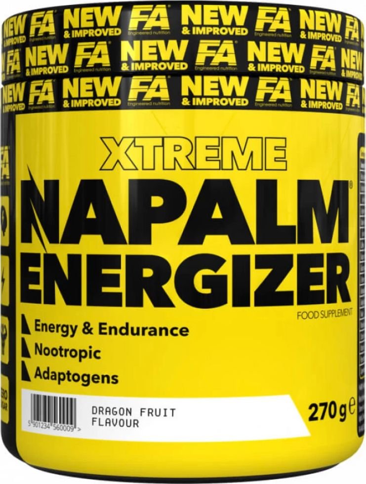 

Предтренировочный комплекс FA Engineered Napalm Energizer (270 г, драконий фрукт)