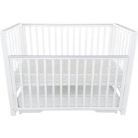 Классическая детская кроватка Антел Nicol универсальный маятник ящик (белый)