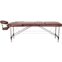 Массажный стол Atlas Sport складной 3-с алюминиевый 60 см (коричневый)