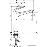 Смеситель Hansgrohe Novus 71124000