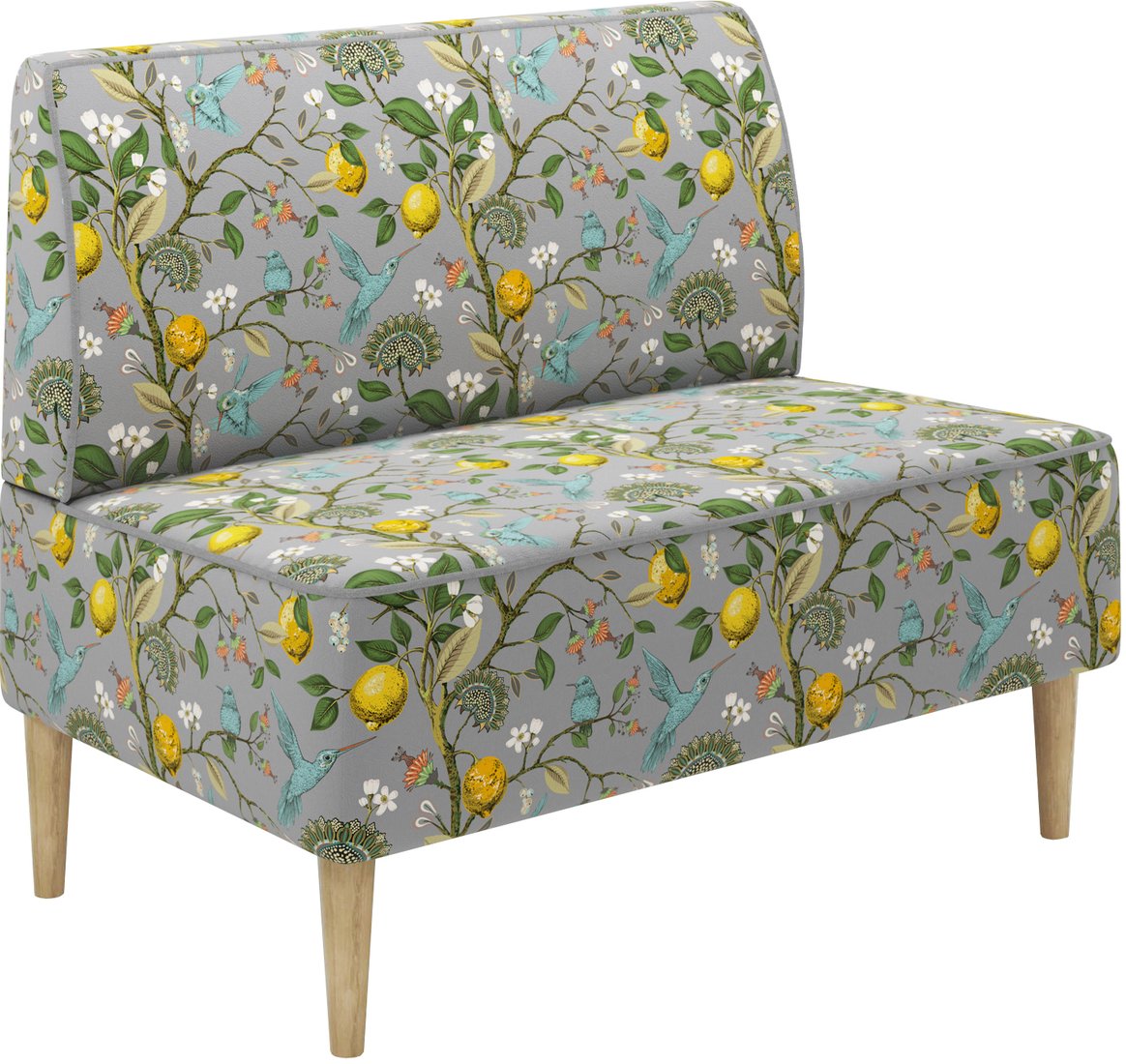 

Диван MONOFIX Одос Принт 2-хместный (лимон светло-серый/микровелюр)