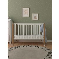 Классическая детская кроватка СКВ-Компани 3190111-6 с матрасом Plitex Юниор-премиум (белый бук)