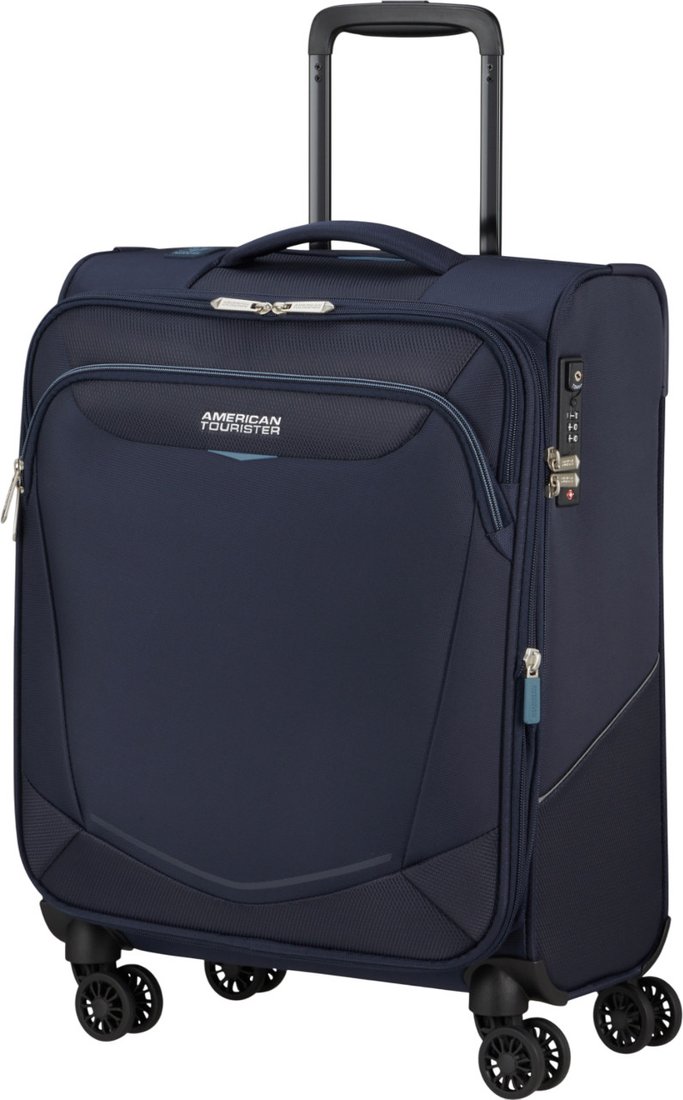 Чемодан-спиннер American Tourister Summerride Navy 55 см (4 колеса)