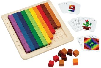 Кубики Plan Toys Счеты-мозайка 5468