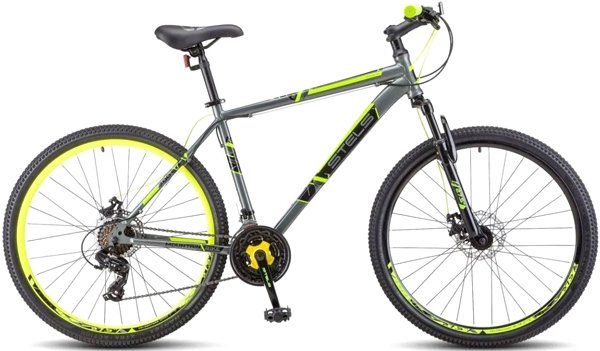 

Велосипед Stels Navigator 700 MD 27.5 F020 р.21 2023 (серый/желтый)