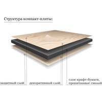  ЗОВ Тумба под умывальник со столешницей Кито-2 80 (белый матовый/белая столешница)