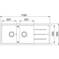 Кухонная мойка Franke Basis BFG 621-116 114.0676.261 (миндаль)