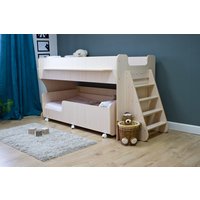 Двухъярусная кровать Красная звезда Р444 Капризун 7 160/180x80 (дуб млечный)