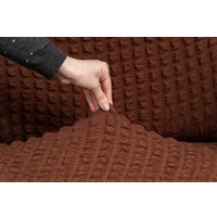 Пледы, покрывала Софатэкс Стандарт КПО 4 с оборкой 00827 (шоколад)