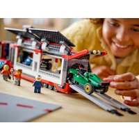 Конструктор LEGO City 60445 Грузовик F1 с болидами RB20 и AMR24 F1