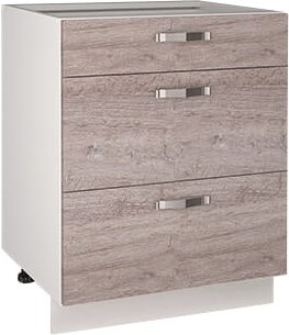 

Шкаф напольный Anrex Alesia 3S/60-F1 (серый/дуб анкона)