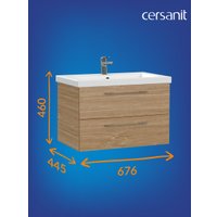  Cersanit Тумба под умывальник Lara 70 63415/64136