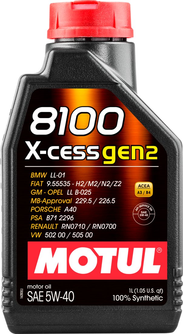 

Моторное масло Motul 8100 X-cess gen2 5W-40 1л