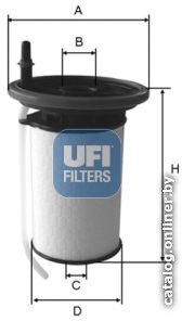 Топливный фильтр UFI 2605200