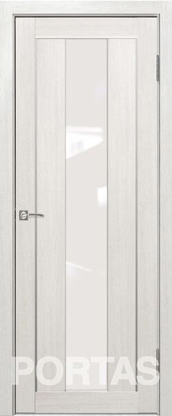 

Межкомнатная дверь Portas S25 60x200 (французский дуб, стекло lacobel белый лак)