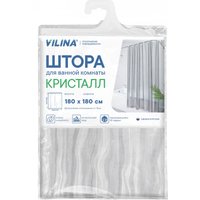 Шторка-занавеска для ванны Вилина Кристалл Peva. Водопад 7179-10017-1 180x180 (прозрачный)