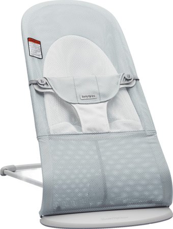 Шезлонг BabyBjorn Balance Mesh 0051.29 (silver/white)