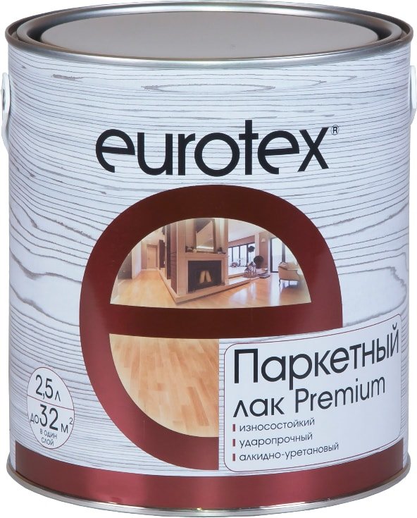 

Лак Eurotex Premium (полуматовый, 2.5 л)