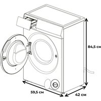 Стиральная машина Meferi MFW081210WH Power