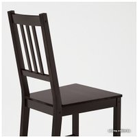 Стул Ikea Стефан 002.110.88 (коричнево-черный)